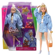 Barbie Extra Lalka BLONDYNKA W NIEBIESKIEJ KURTCE