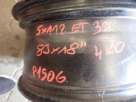 disk disk AUDI 4K0 5x112 ET39 8J 18" 4K0601025B