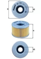 Mahle OX 791 Olejový filter + Upínacia bandáž 2,5 mm x 150 mm 1 ks