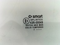 window door przednich front left SMART FORTWO 451 07-13 SPLINTEX