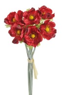 ANEMON kvety kytica okrasná červená 6ks