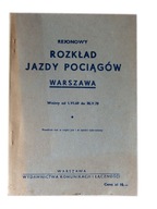 Rejonowy rozkład jazdy pociągów Warszawa 1969-1970