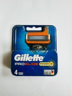 Wkłady Ostrza Żyletki nożyki Gillette PROGLIDE POWER NOWE ULEPSZONE x 4szt