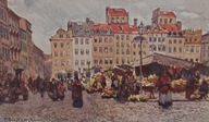 Pocztówka Warszawa Rynek Starego Miasta ok. 1910 r