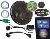 LED lampa čipy OSRAM 7 palcov reflektor homologácia