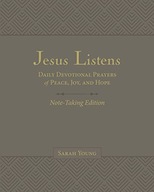 Jesus Listens Note-Taking Edition, Leathersoft, Gray, with Full Scriptures: