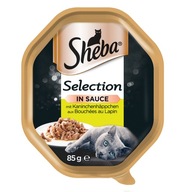 SHEBA Selection mokra karma dla kota z królikiem w sosie tacka 85 g