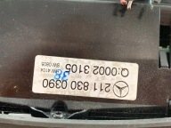 MERCEDES W219 commande de climatisation H24400055010 + grilles d'aération A2118301854