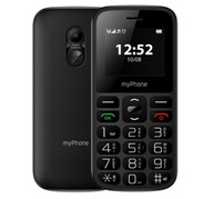 Telefon komórkowy dla seniora MYPHONE HALO A Czarny Duże klawisze SOS Radio