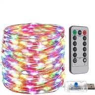 Vianočné osvetlenie 300 LED drôtik multicolor USB