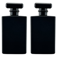 Fľaša na parfumy so skrutkovacím rozprašovačom Andres Black Mat 2x100ml