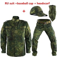 Oblečenie v kamufláži Mege Russion vojenská uniforma ruská kamufláž
