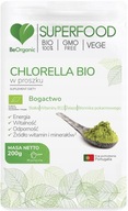 Aliness CHLORELLA BIO w proszku 200g BeOrganic Białko Żelazo Algi Błonnik