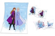 DUŻY KOC KOCYK PLED POLAROWY I PODUSZKA FROZEN KRAINA LODU ANNA i ELSA