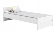 Łóżko pojedyncze Kobi MARCEL 160x80 biały materac