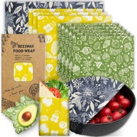 Reusable Beeswax Wrap - 9 Pack Eco-Friendly Beeswax Wraps For Food,
