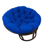Poduszka na krzesło z wiszącym koszem Poduszka na krzesło obrotowe w kształcie jajka do zawieszenia w kolorze niebieskim