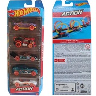 HOT WHEELS 5-PAK ZESTAW MATTEL ACTION HFV85