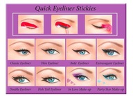 Quick Eyeliner Stickies, Šablóny na oči, 1 ks