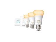 Żarówka LED Philips Hue White Ambiance E27 (3 szt.) Zestaw startowy