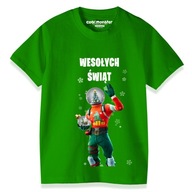 Vianočné bavlnené tričko T-Shirt Pre Hráčov Detské S Hry Frotnite