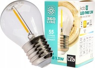 LED žiarovka E27 filament 1,3W 3000K pre girlandu