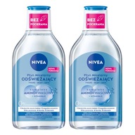 NIVEA Płyn micelarny do demakijażu twarzy oczu - Bez pocierania 400ml x 2