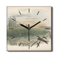 Tiché hodiny na kuchynskom plátne Vták obrázok 30x30