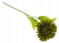 SŁONECZNIK sztuczna gałązka kwiaty dekoracyjne rośliny ZIELONY jesień 53 cm