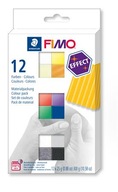 FIMO efekt sada 12 farieb 25g