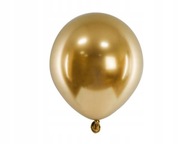 Metalické balóny Chróm Glossy Golden Gold 50 ks