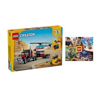 LEGO CREATOR 3 V 1 31146 - Nákladné auto s plošinou a vrtuľníkom + ADRESÁR