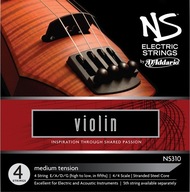 D'Addario NS310 struny do skrzypiec elektrycznych