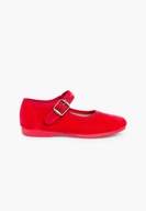 Girls Buckle Up Velvet Mary Janes