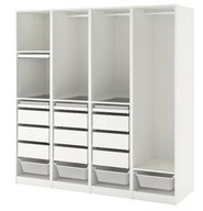 IKEA PAX Kombinacja szafy - biały 200x58x201 cm