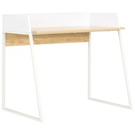 Písací stôl bielo-dubový 90x60x88 cm