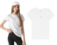 Koszulka z krótkim rękawem 4F F1111 t-shirt z bawełny biały 122.