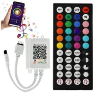 RGB OVLÁDAČ pre LED pásy + Aplikácia pre Bluetooth Music telefón 1 Vstup
