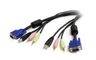 Kabel przewód KVM D-SUB USB 2x JACK (p)