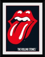 THE ROLLING STONES - FRAMED PRINT LIPS