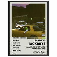 Jackboys Travis Scott Jackboys Plagát Obrázok s albumom v rámčeku Darček