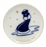 Piękny ozdobny talerzyk do zawieszenia - porcelana