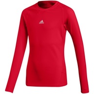 Koszulka dla dzieci adidas Alphaskin Sport LS Tee JUNIOR czerwona CW7321 12