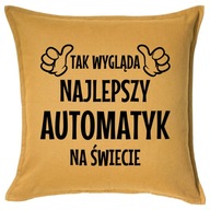 NAJLEPSZY AUTOMATYK poduszka 50x50 prezent