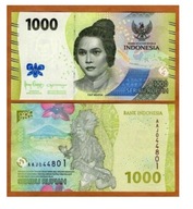 Bankovka 1000 Rupií 2022 Indonézia UNC