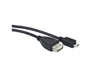 KABEL USB MICRO(M)->USB-A(F) 2.0 0.15M OTG CZAR