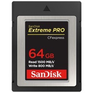 KARTA SANDISK EXTREME PRO CFexpress 64GB (1500/800 MB/s) + natychmiastowa w