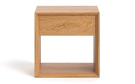 DSI-meble Moderný dubový nočný stolík MODENA masívne drevo DUB