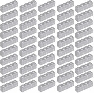 LEGO Építőkocka 50db Tégla Kocka Tégla 1x4 LBG Világos szürke 15533