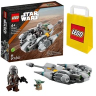 KLOCKI LEGO STAR WARS 75363 MYŚLIWIEC N-1 MANDALORIANINA FIGURKI + TORBA